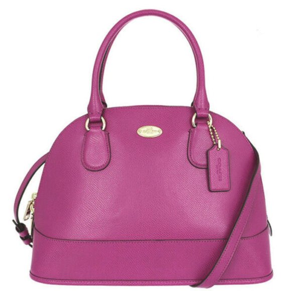 NWT Coach Cranberry Leather Satchel - Picture 1 of 2